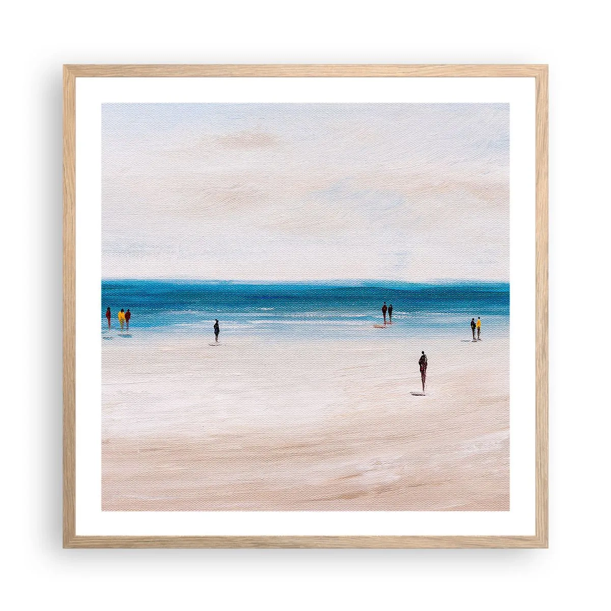 Plagát v ráme zo svetlého duba - Prirodzená potreba - 60x60 cm