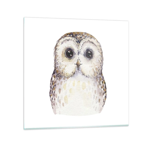 Obraz na skle - Pozri sa mi do očí - 30x30 cm