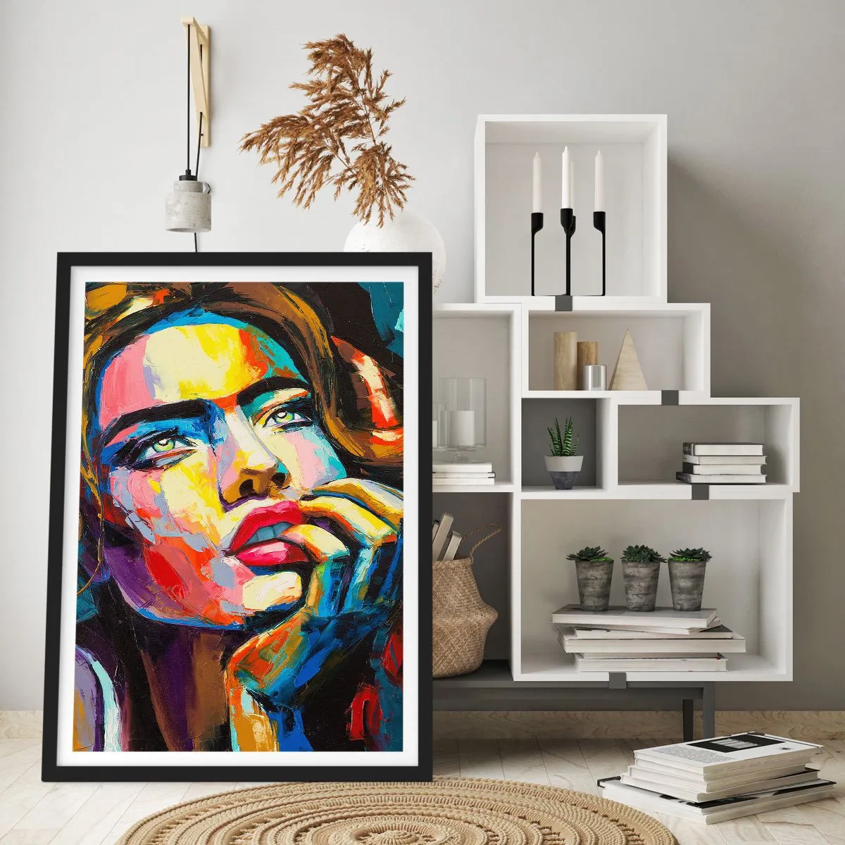 Plagát v čiernom ráme - Sny, ako vtáky letia oblohou - 61x91 cm