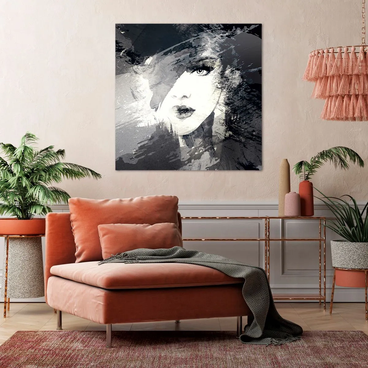 Obraz na plátne - Za šedým závojom - 50x50 cm