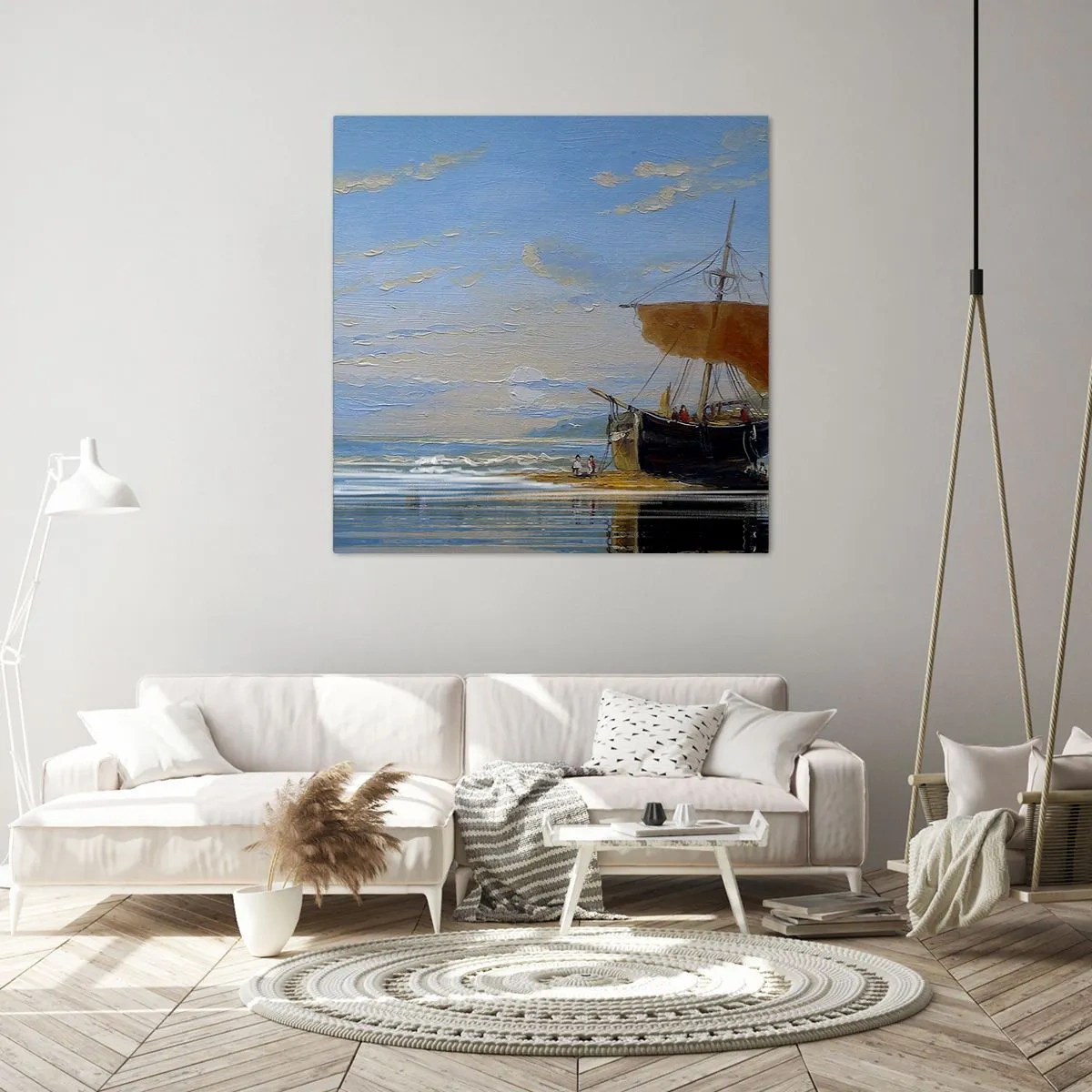 Obraz na plátne - Voda, zem, vzduch - 60x60 cm