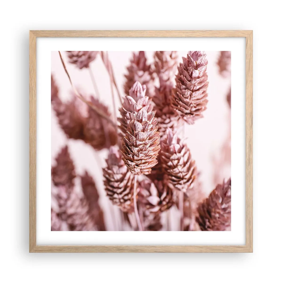 Plagát v ráme zo svetlého duba - Zdanlivo nenápadné - 50x50 cm