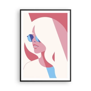 Plagát v čiernom ráme - Bola to blondína… - 70x100 cm