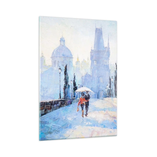 Obraz na skle - Nás musel očariť dážď - 50x70 cm