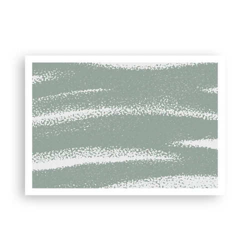 Plagát - Abstrakcia v zimnom štýle - 100x70 cm