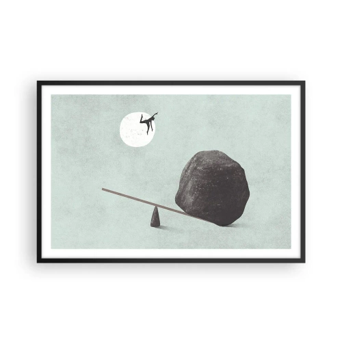 Plagát v čiernom ráme - Splnený sen - 91x61 cm