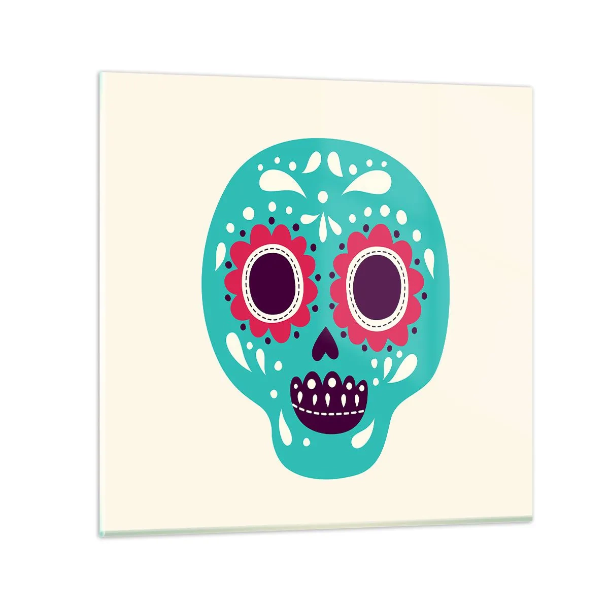 Obraz na skle - Život – zábava až do smrti - 50x50 cm