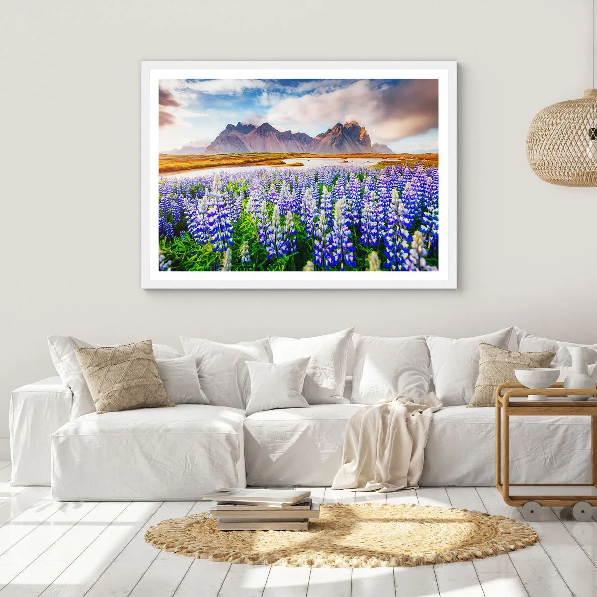 Plagát v bielom ráme - Sila a prísnosť vedľa miernosti - 91x61 cm