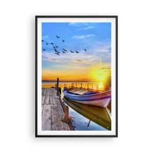 Plagát v čiernom ráme - Dovidenia, do zajtrajška - 61x91 cm