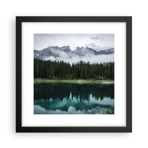 Plagát v čiernom ráme - Ticho, ticho, neprebuďme spiacu vodu…. - 30x30 cm