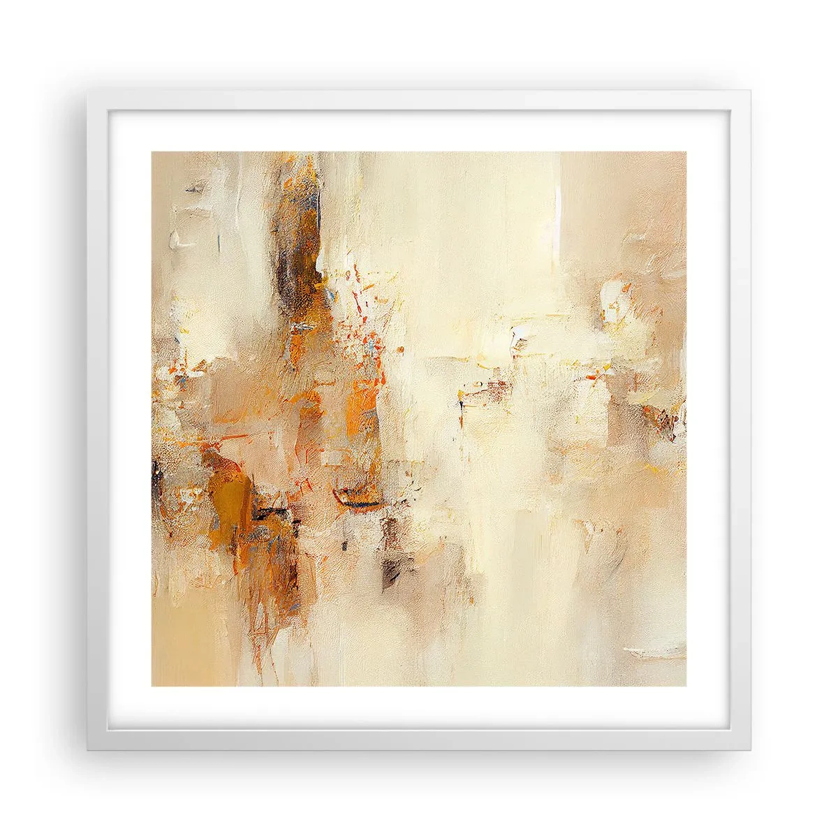 Plagát v bielom ráme - Duša jantáru - 50x50 cm