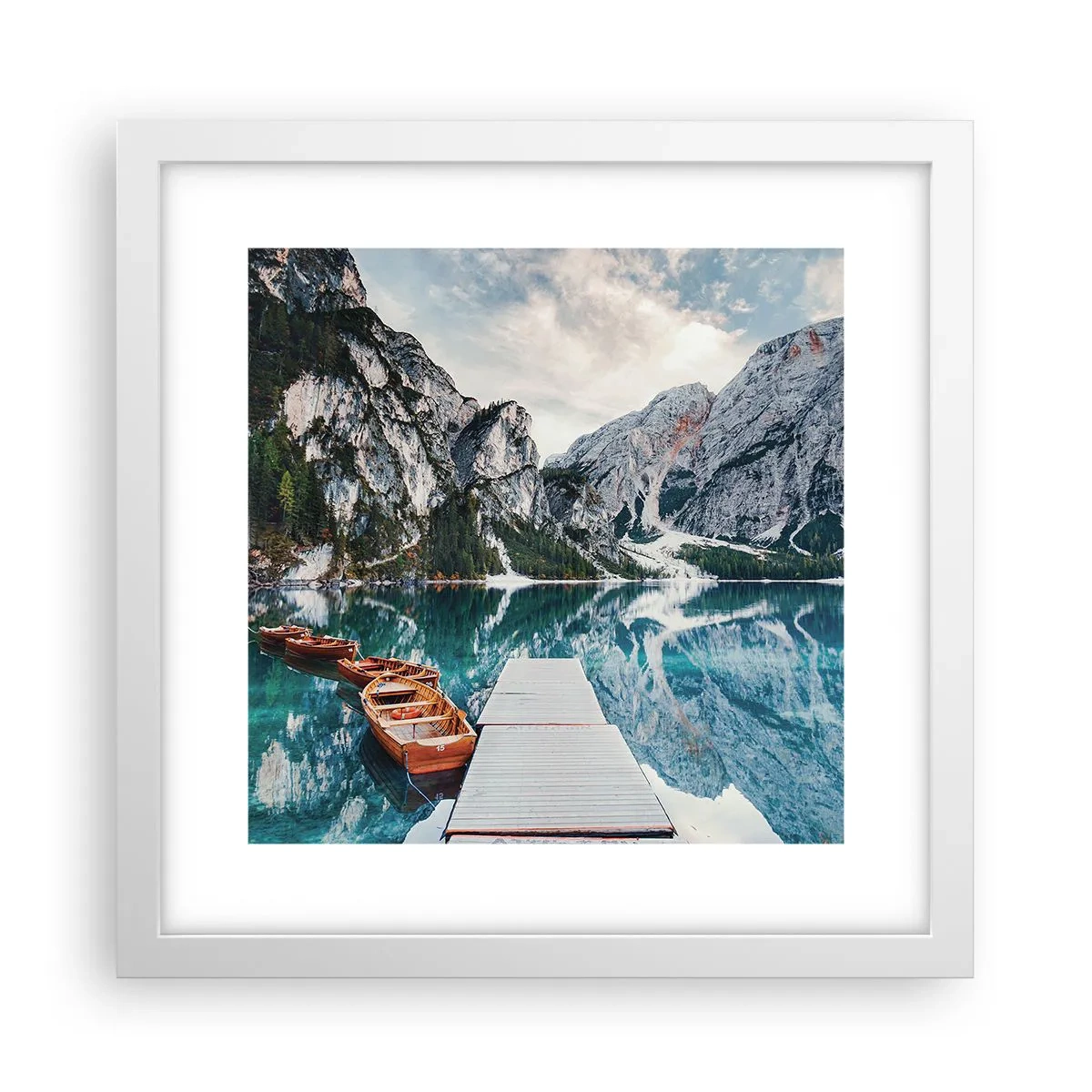 Plagát v bielom ráme - Ukážeme vám krásu - 30x30 cm