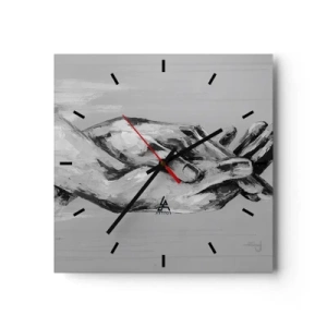 Nástenné hodiny - Začiatok… - 30x30 cm