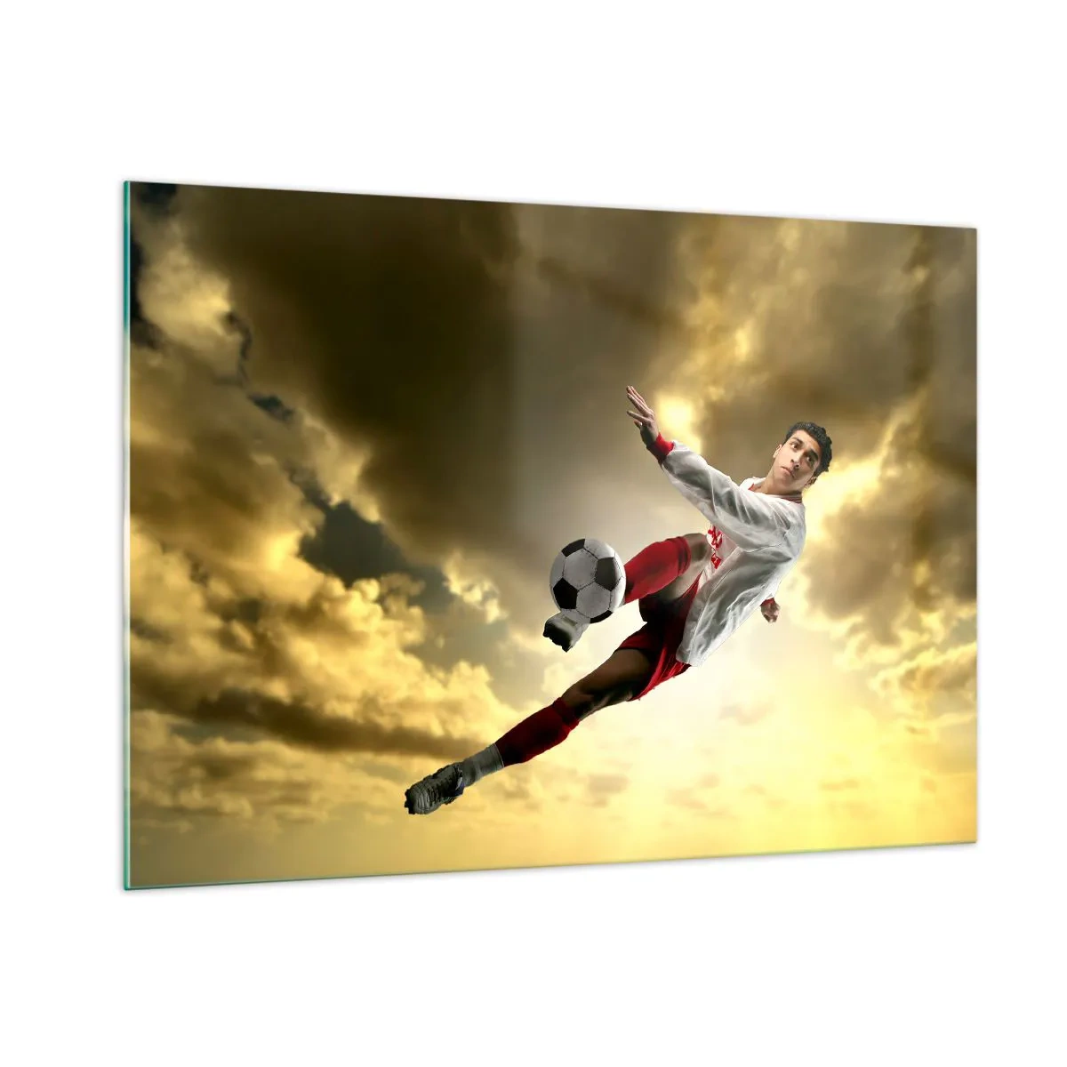 Obraz na skle - Futbalové nebo - 100x70 cm