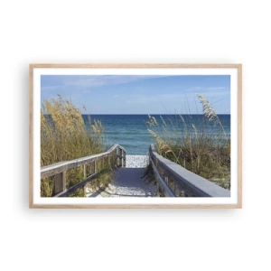 Plagát v ráme zo svetlého duba - Na slnku, vo vetre - 91x61 cm