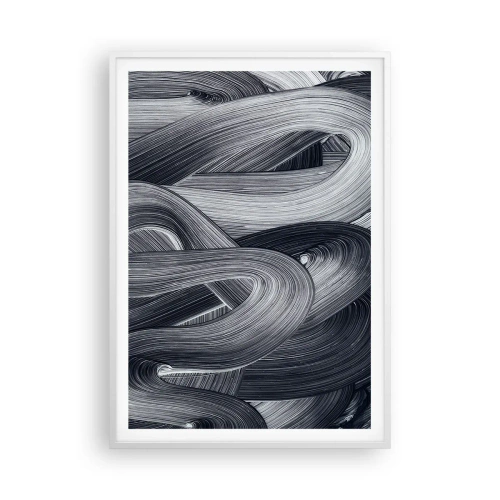 Plagát v bielom ráme - Plynulosť reality - 70x100 cm
