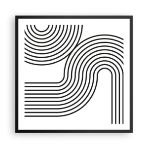 Plagát v čiernom ráme - V zákrute - 60x60 cm