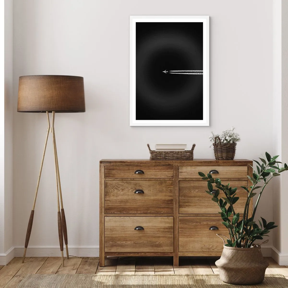 Plagát v bielom ráme - Do inej dimenzie - 70x100 cm