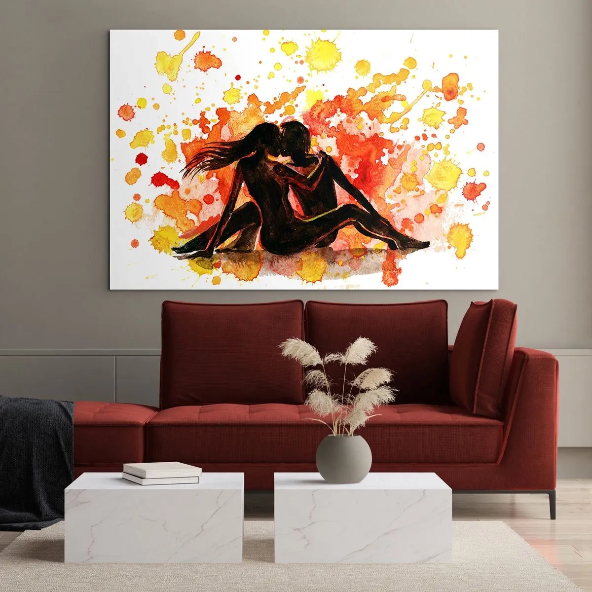 Obraz na skle - A bolo svetlo - 100x70 cm