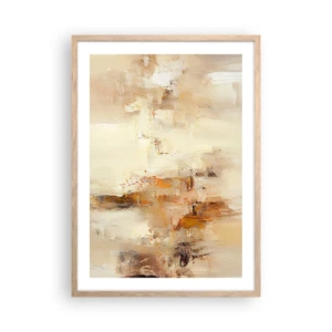 Plagát v ráme zo svetlého duba - Duša jantáru - 50x70 cm
