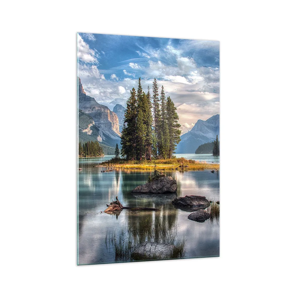 Obraz na skle - Pri veľkej a čistej vode… - 70x100 cm