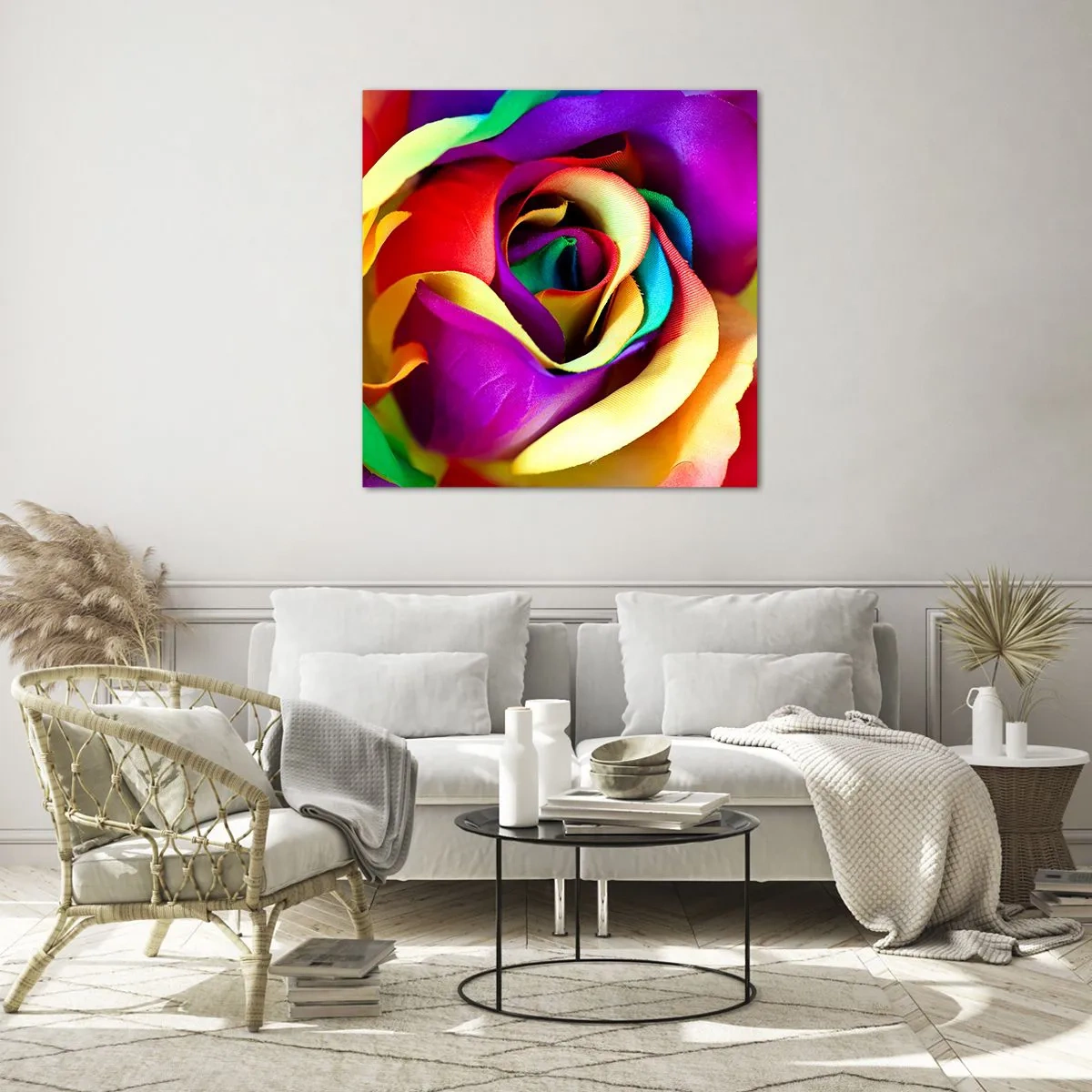 Obraz na skle - To nie je možné - 70x70 cm