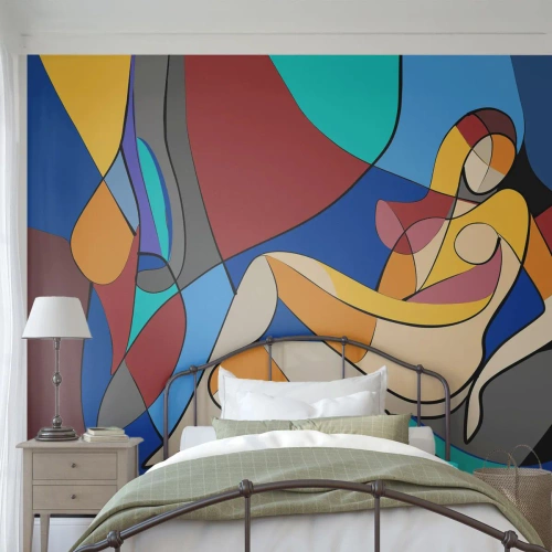 Fototapeta Premium Sand - Kubistický akt - kubizmus, Moderné, Žena - 100x70 cm
