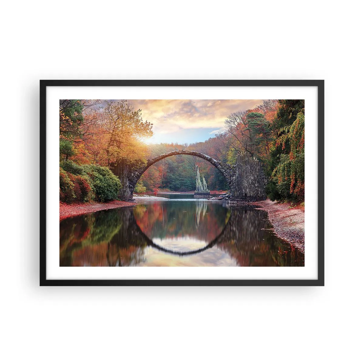 Plagát v čiernom ráme - Za zrkadlom - 70x50 cm