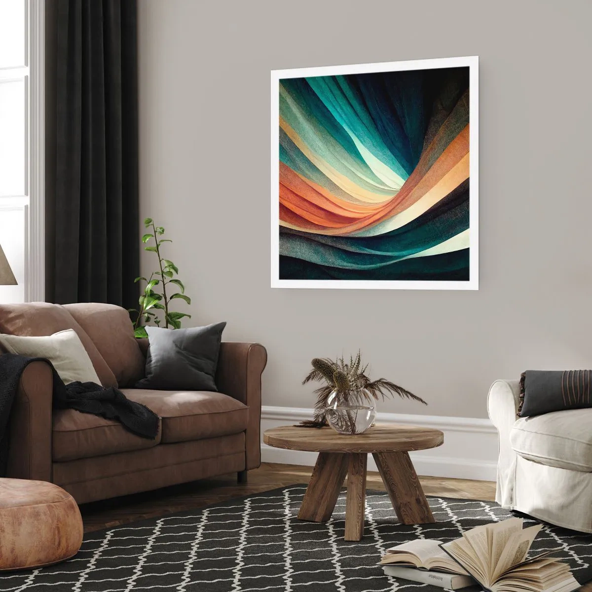 Plagát - Utkané z farieb - 60x60 cm