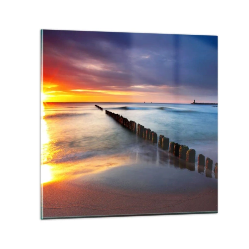 Obraz na skle - Počúvaj ticho - 30x30 cm