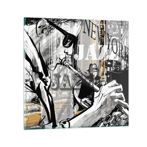 Obraz na skle - V rytme New Yorku - 60x60 cm