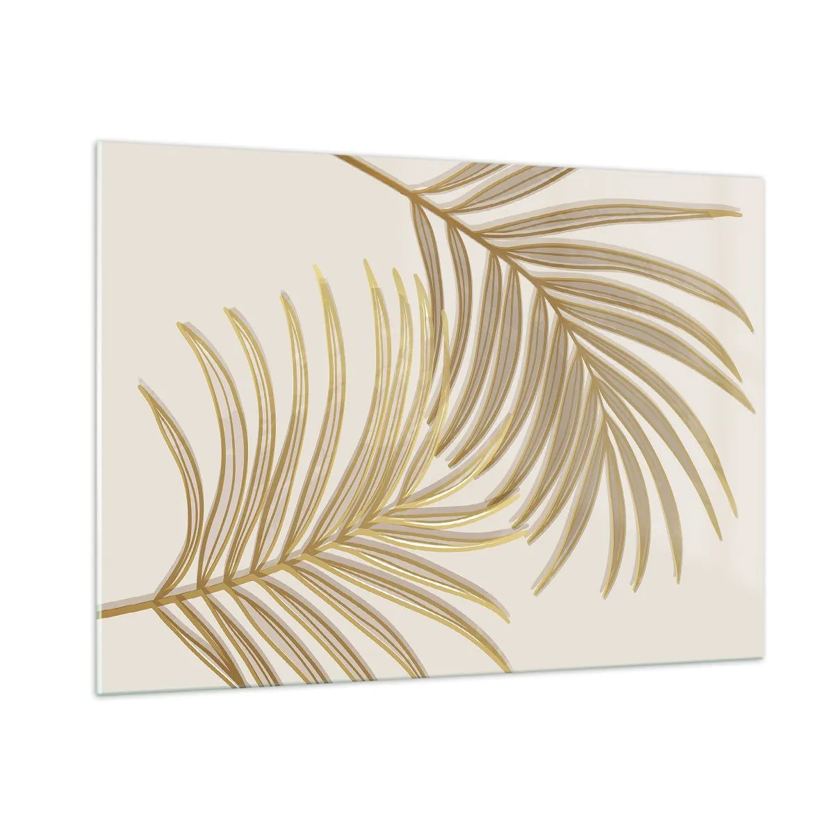 Obraz na skle - Zlatá palma! - 100x70 cm