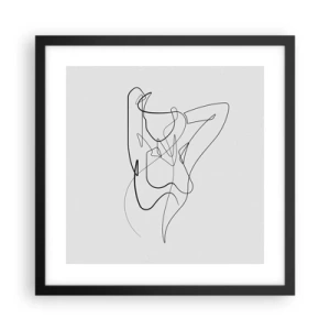 Plagát v čiernom ráme - Ty si záhada… - 40x40 cm
