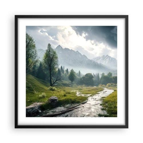 Plagát v čiernom ráme - Tam a späť - 50x50 cm