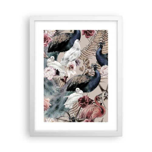 Plagát v bielom ráme - V palácovej záhrade - 30x40 cm