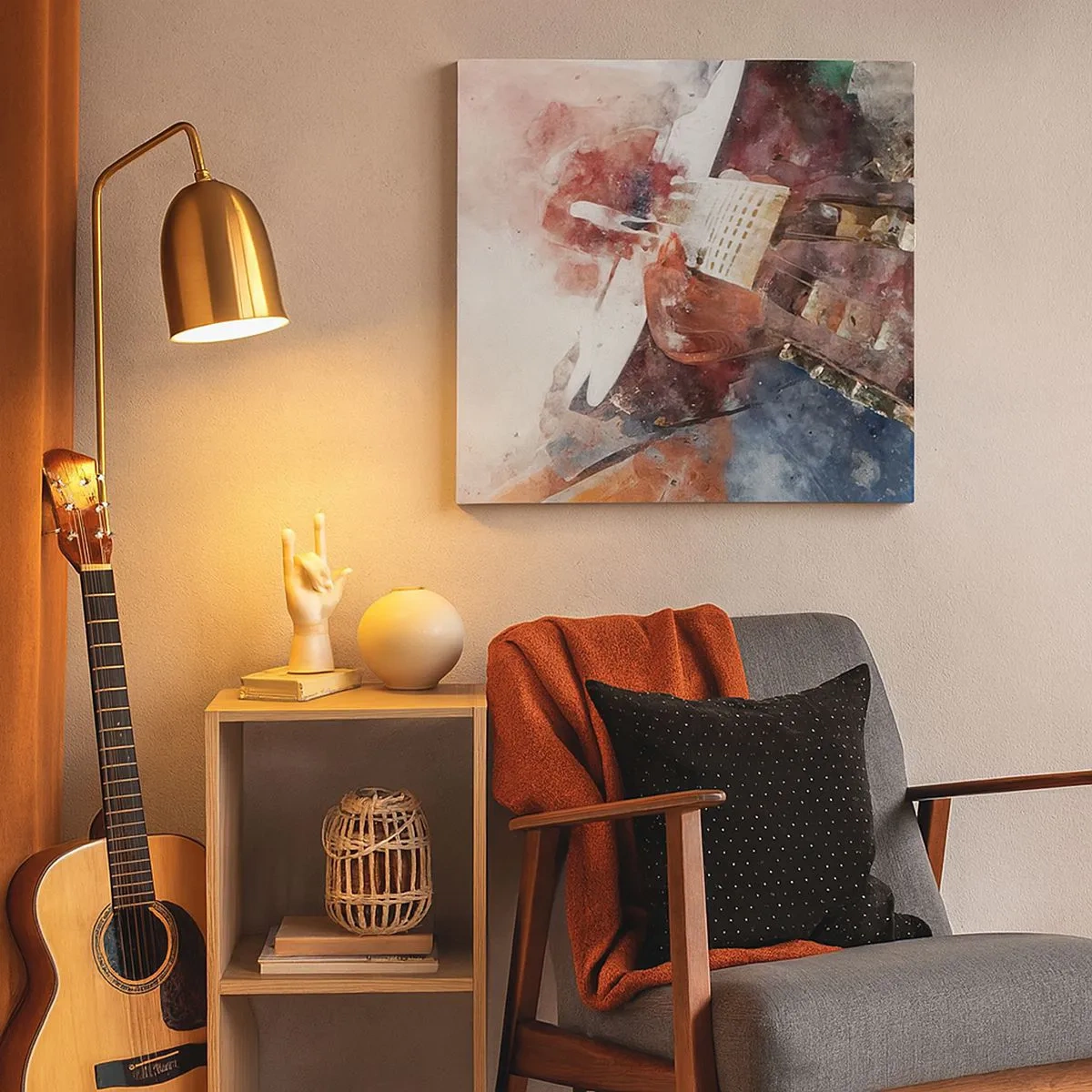 Obraz na plátne - Čo si o tom myslíš? - 30x30 cm