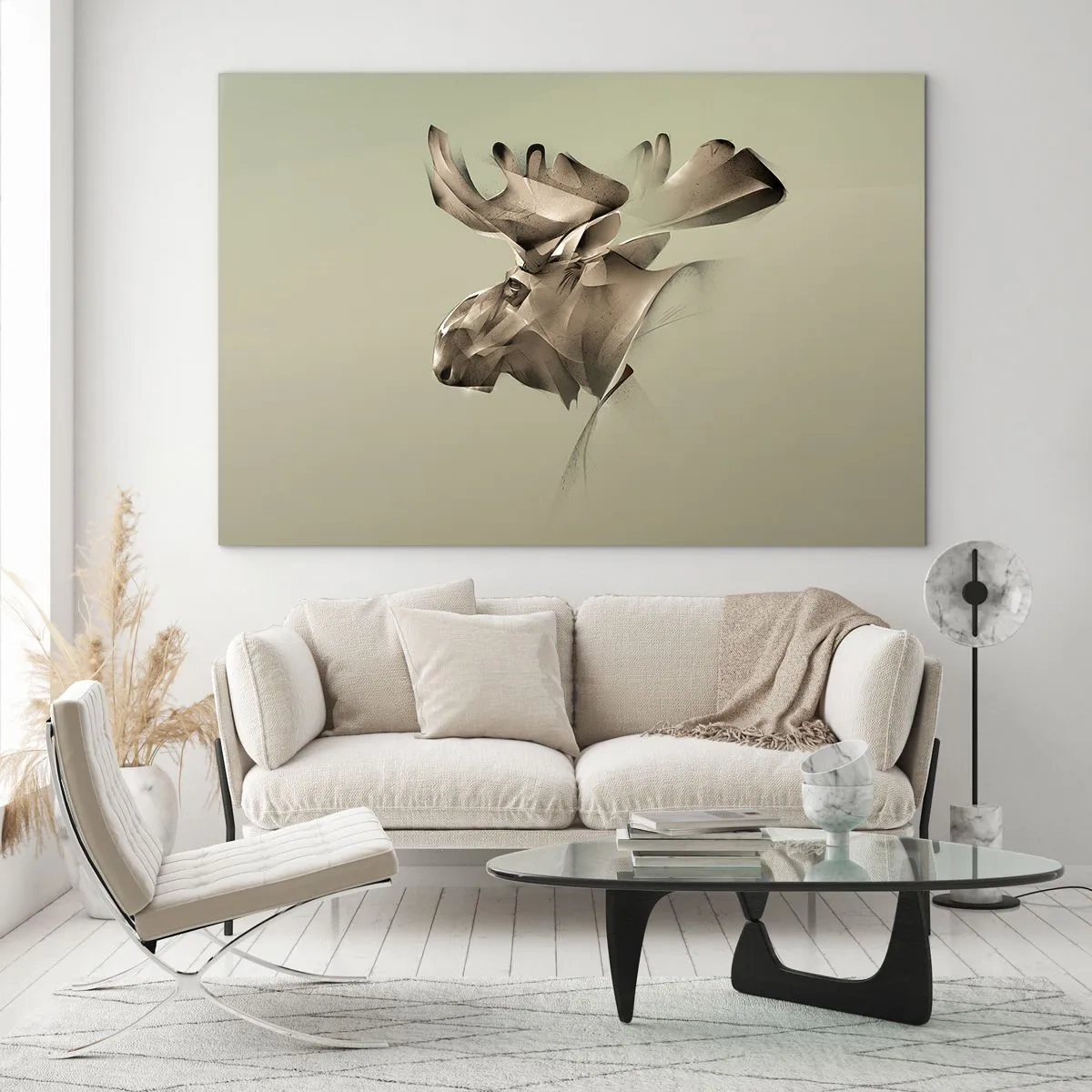 Obraz na skle - Jemná sila pokoja - 100x70 cm