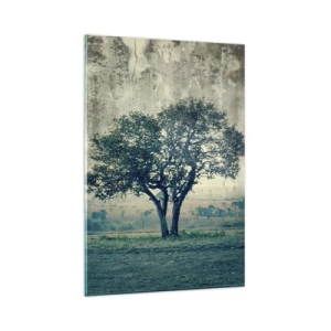 Obraz na skle - Jabloň na modrom poli? - 80x120 cm