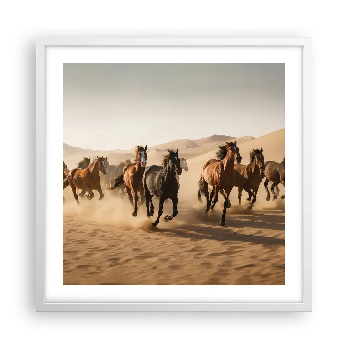 Plagát v bielom ráme - Voľné ako vietor - 50x50 cm