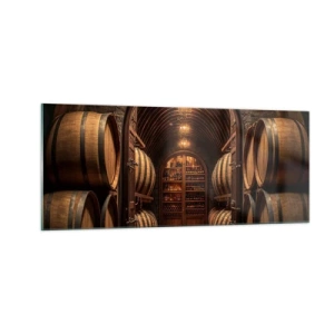 Obraz na skle - Nádherná pivnica - 100x40 cm