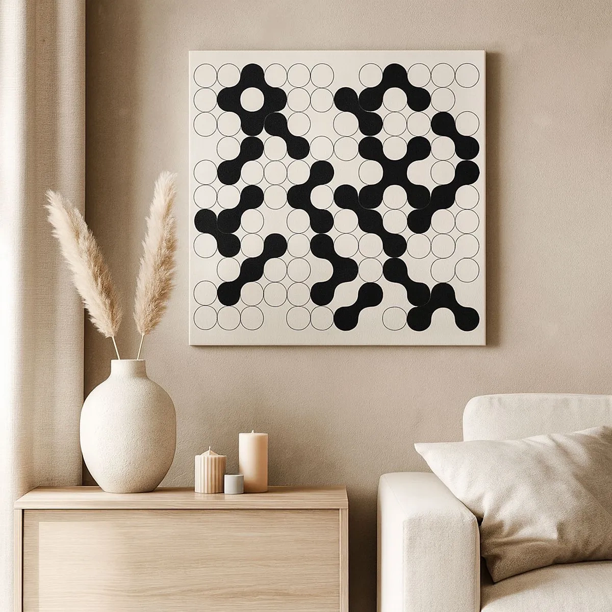 Obraz na plátne - Čínska hra – variácia - 30x30 cm