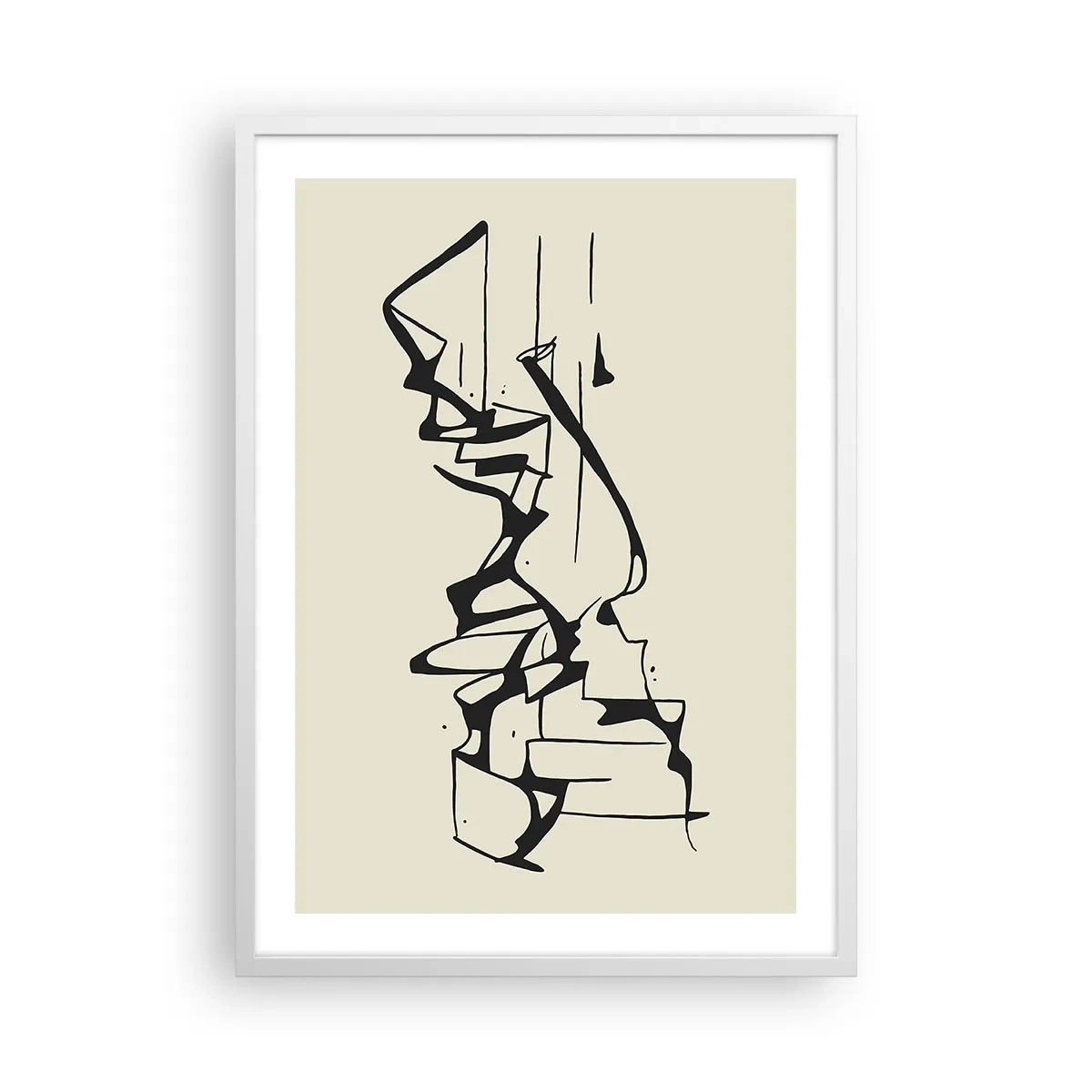 Plagát v bielom ráme - Možná krajina - 50x70 cm