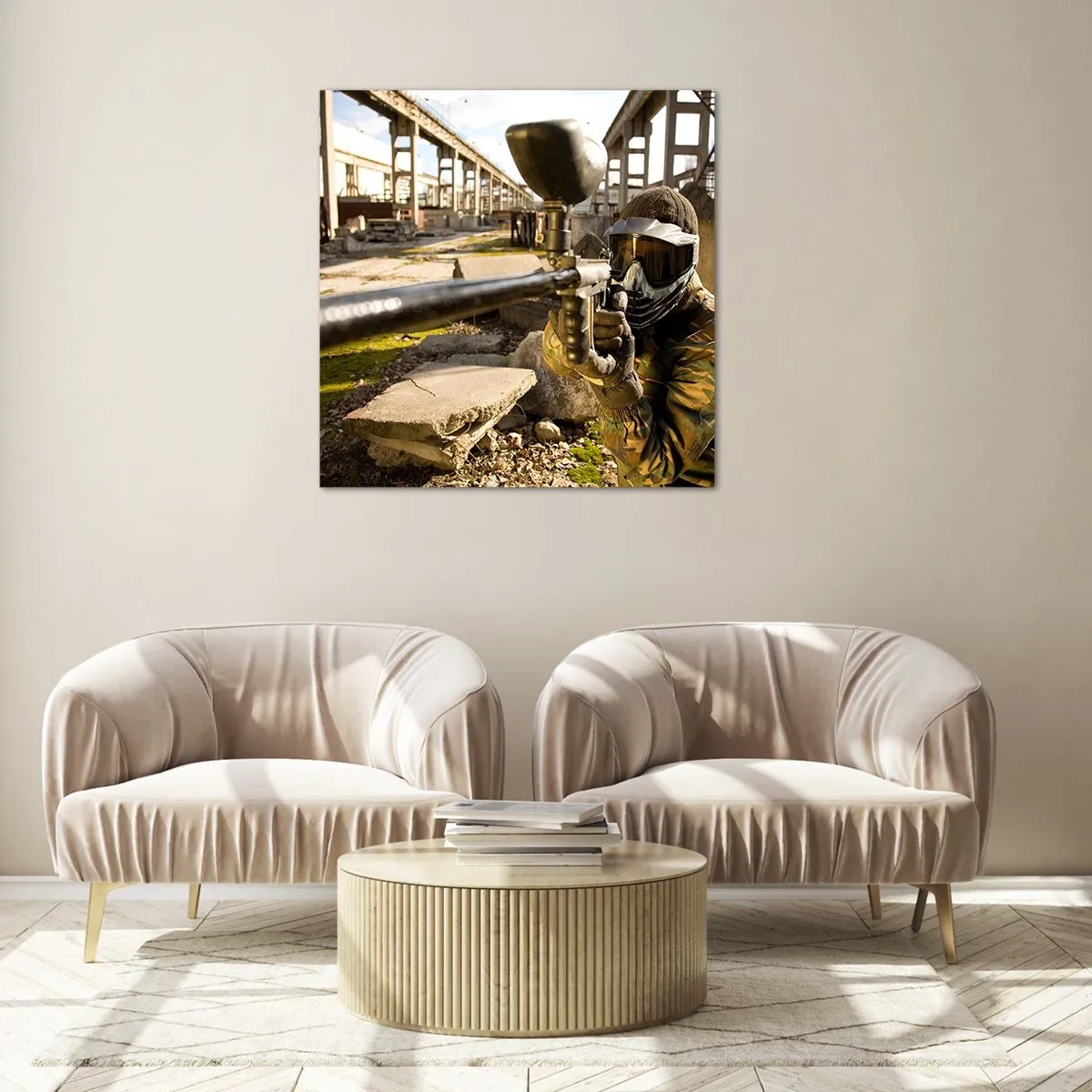 Obraz na skle - Aj vy sa môžete stáť hrdinom - 60x60 cm