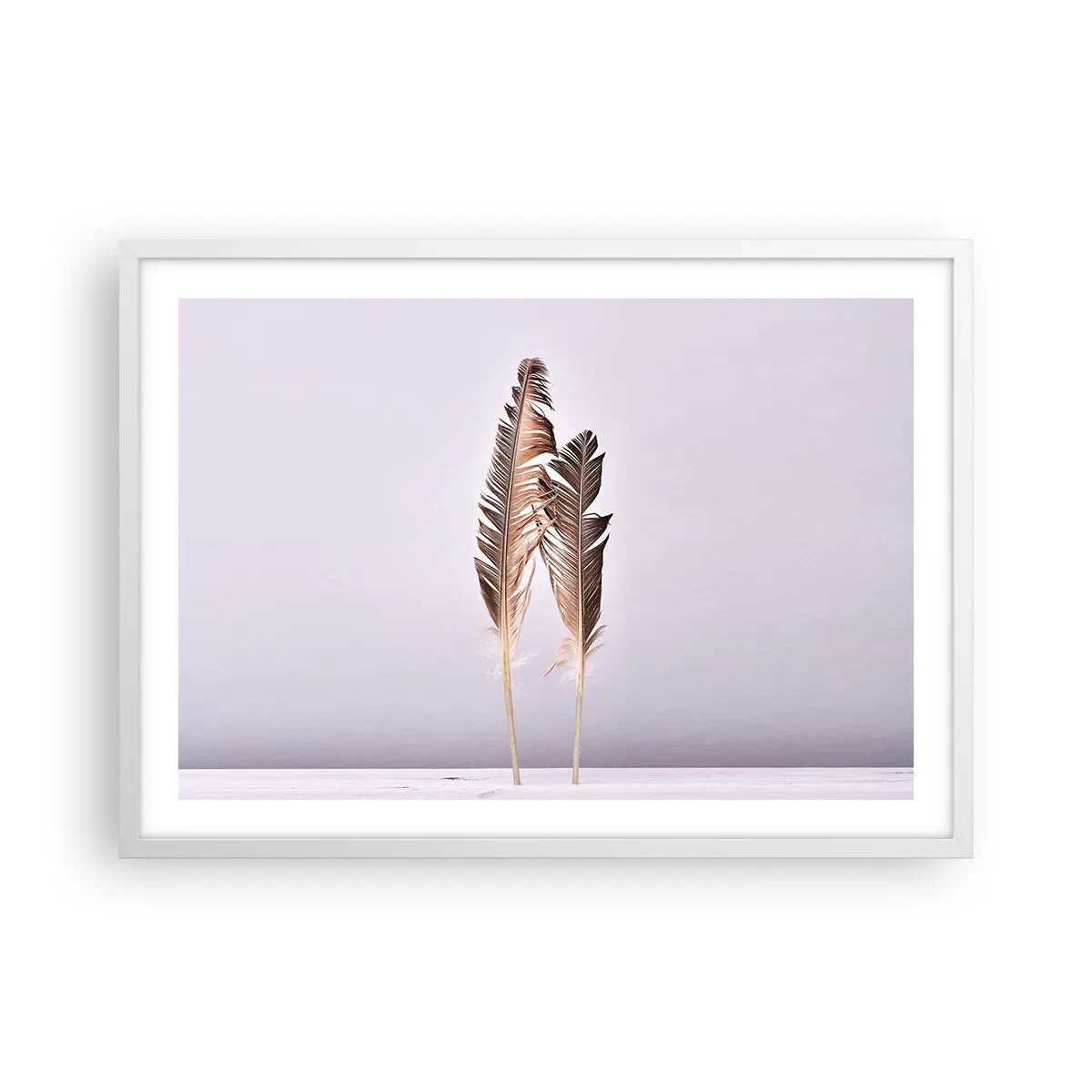 Plagát v bielom ráme - Proti ničote - 70x50 cm