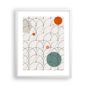 Plagát v bielom ráme - V duchu pop-artu - 40x50 cm