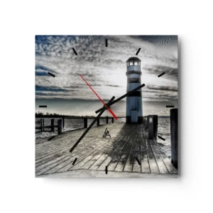 Nástenné hodiny - Námorníci, čakám na vás - 40x40 cm