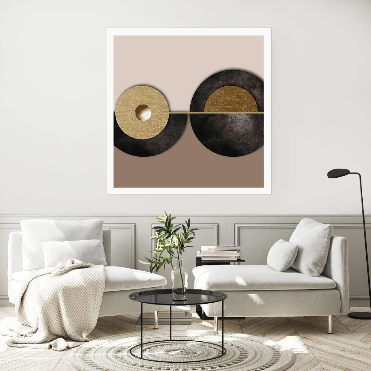 Plagát - Variácie okolo kruhu - 50x50 cm