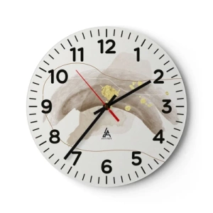 Nástenné hodiny - Vesmírna bytosť - 40x40 cm