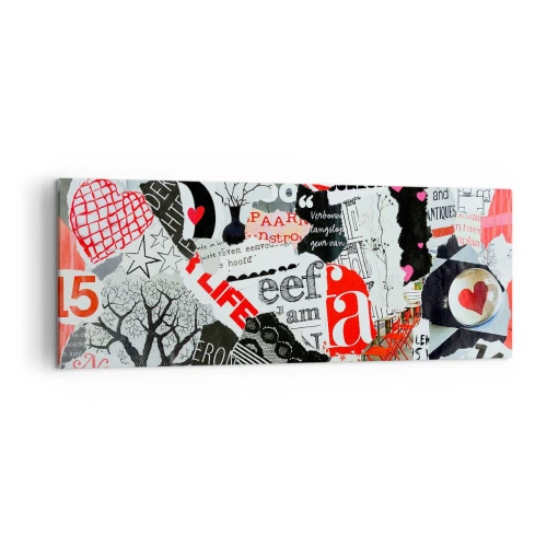 Obraz na plátne - Hipsterská koláž - 140x50 cm