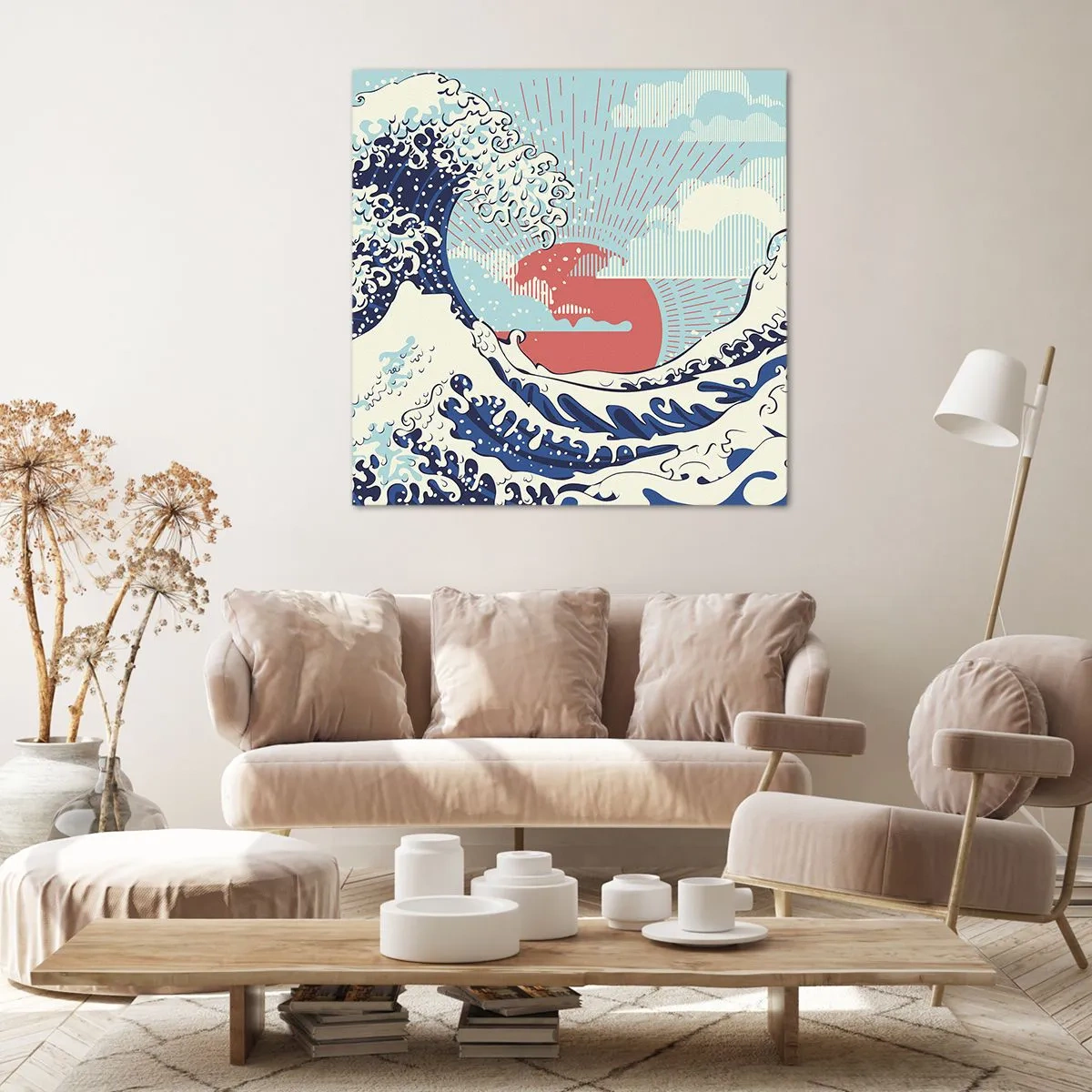 Obraz na plátne - Z japonských inšpirácií - 30x30 cm